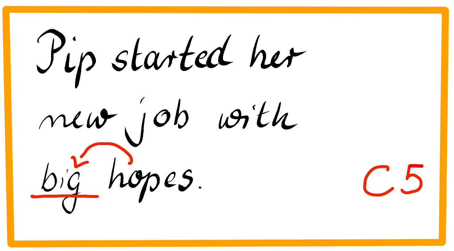 The >mistake collocation< is marked as follows: The wrong collocation is underlined and there is an arrow pointing from the word the underlined word does not collocate with, the >trigger word<, to the unterlined word.